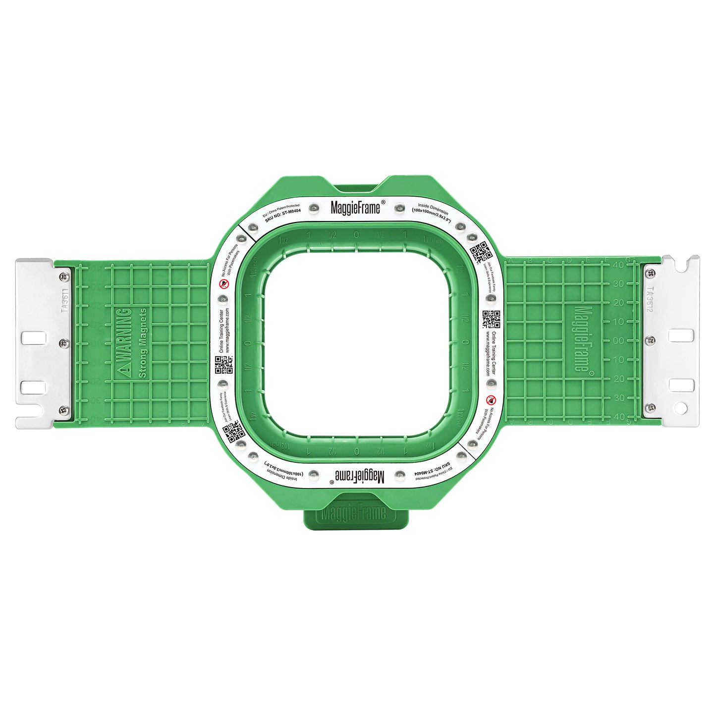 10cm x 10cm magnetic Embroidery frame 36cm Fitting for BAi, Tajima, SWF, Ricoma, Heathrow, t shirts r us