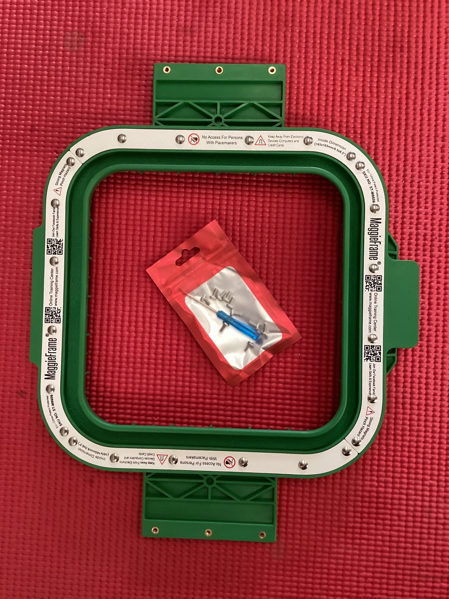 17.5cm x 17.5cm magnetic Embroidery frame 36cm Fitting for BAi, Tajima, SWF, Ricoma, Heathrow, t shirts r us