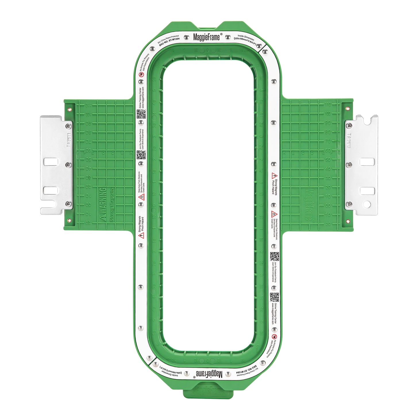 32.5cm x 10.5cm magnetic Embroidery frame 36cm Fitting for BAi, Tajima, SWF, Ricoma, Heathrow, t shirts r us