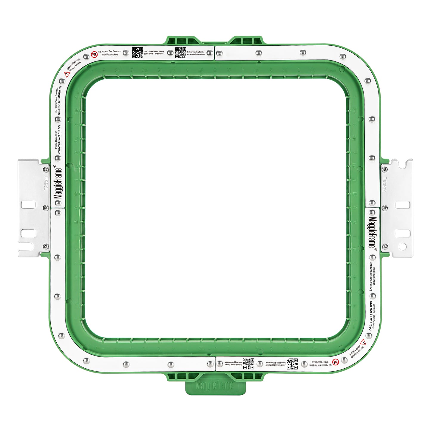 24cm x 24cm magnetic Embroidery frame 40cm Fitting for BAi, Tajima, SWF, Ricoma, Heathrow, t shirts r us