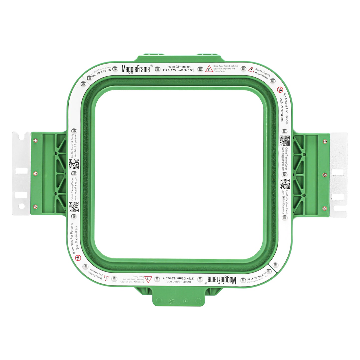 17.5cm x 17.5cm magnetic Embroidery frame 36cm Fitting for BAi, Tajima, SWF, Ricoma, Heathrow, t shirts r us