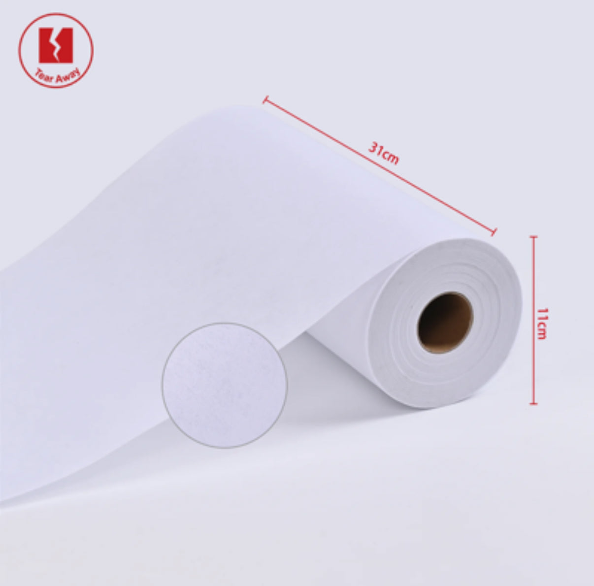 Richword Tear Away Embroidery Machine Stabilizer 12''x50 Yds Roll Package 2.0 oz