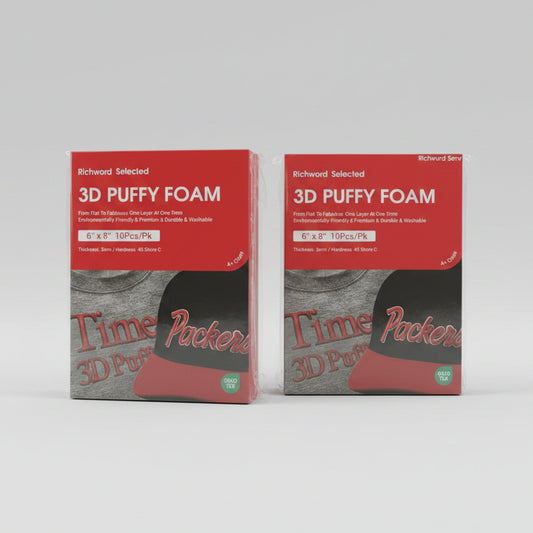 Richword 3D Puff Foam 3mm | Premium Raised Embroidery Foam for Multi-Needle Embroidery Machines