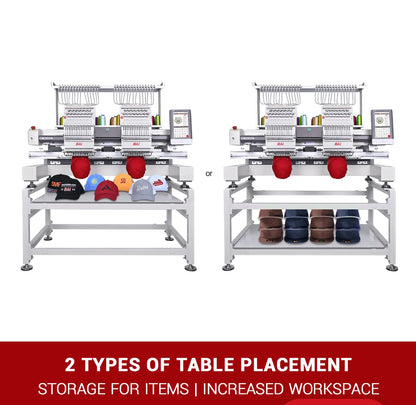 BAi THE VISION (2 Heads) Computerized Industrial Embroidery Machine compatible institch.com