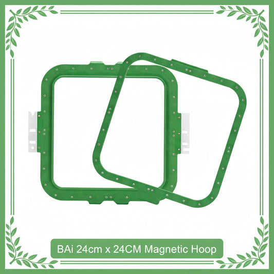 24cm x 24cm magnetic Embroidery frame 40cm Fitting for BAi, Tajima, SWF, Ricoma, Heathrow, t shirts r us