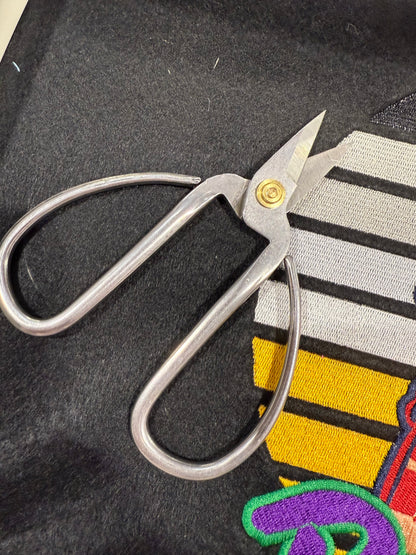 Hand Forged Traditional Blacksmith Embroidery Snips made for working hands not pinky fingers