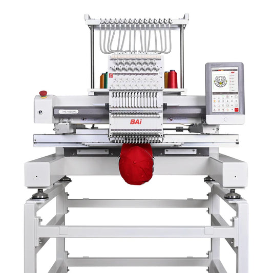 BAi THE VISION 15 Needle Single Head Industrial Embroidery Machine