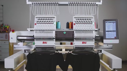 BAi THE VISION (2 Heads) Computerized Industrial Embroidery Machine compatible institch.com