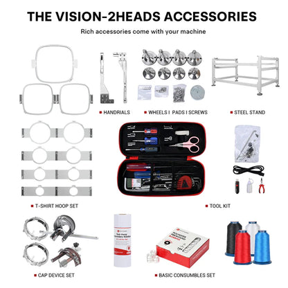 BAi THE VISION 15 Needle Single Head Industrial Embroidery Machine